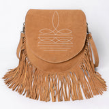 American Darling Crossbody Genuine Suede Leather women bag western