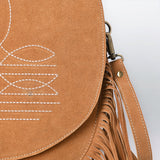 American Darling Crossbody Genuine Suede Leather women bag western