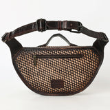 American Darling Fanny Pack Hand Tooled Genuine Western Leather Women Bag Handbag Purse |
