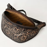 American Darling Fanny Pack Hand Tooled Genuine Western Leather Women Bag Handbag Purse |