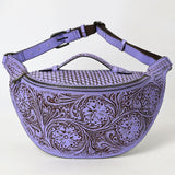 American Darling Fanny Pack Hand Tooled Genuine Western Leather Women Bag Handbag Purse |