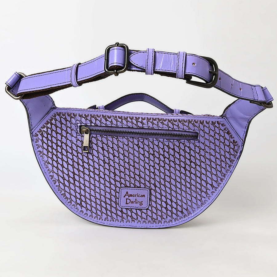 American Darling Fanny Pack Hand Tooled Genuine Western Leather Women Bag Handbag Purse