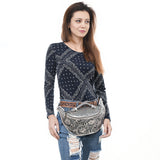 American Darling Fanny Pack Hand Tooled Genuine Western Leather Women Bag Handbag Purse |
