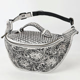 American Darling Fanny Pack Hand Tooled Genuine Western Leather Women Bag Handbag Purse |