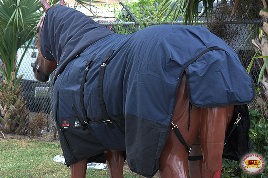 HILASON 1200D Waterproof Winter Horse Blanket Neck Cover Belly Wrap | Turnout Blankets for Horses