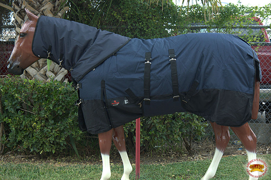 HILASON 1200D Waterproof Winter Horse Blanket Neck Cover Belly Wrap | Turnout Blankets for Horses