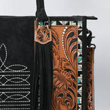 American Darling Tote Hand Tooled Suede Genuine Western Leather Women Bag Western Handbag Purse