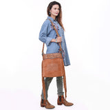 American Darling Cross Body Hand Tooled Suede Genuine Western Leather Women Bag Western Handbag Purse