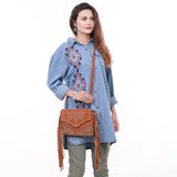 American Darling Cross Body Hand Tooled Suede Genuine Western Leather Women Bag Western Handbag Purse