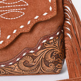 American Darling Cross Body Hand Tooled Suede Genuine Western Leather Women Bag Western Handbag Purse