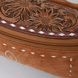 American Darling ADBG1660 Fanny Pack Hand Tooled Suede Genuine Western Leather Women Bag Western Handbag Purse