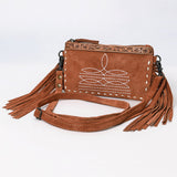 American Darling ADBG1662 Cross Body Hand Tooled Suede Genuine Western Leather Women Bag Western Handbag Purse