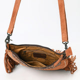 American Darling ADBG1663 Cross Body Hand Tooled Suede Genuine Leather Women Bag Western Handbag Purse