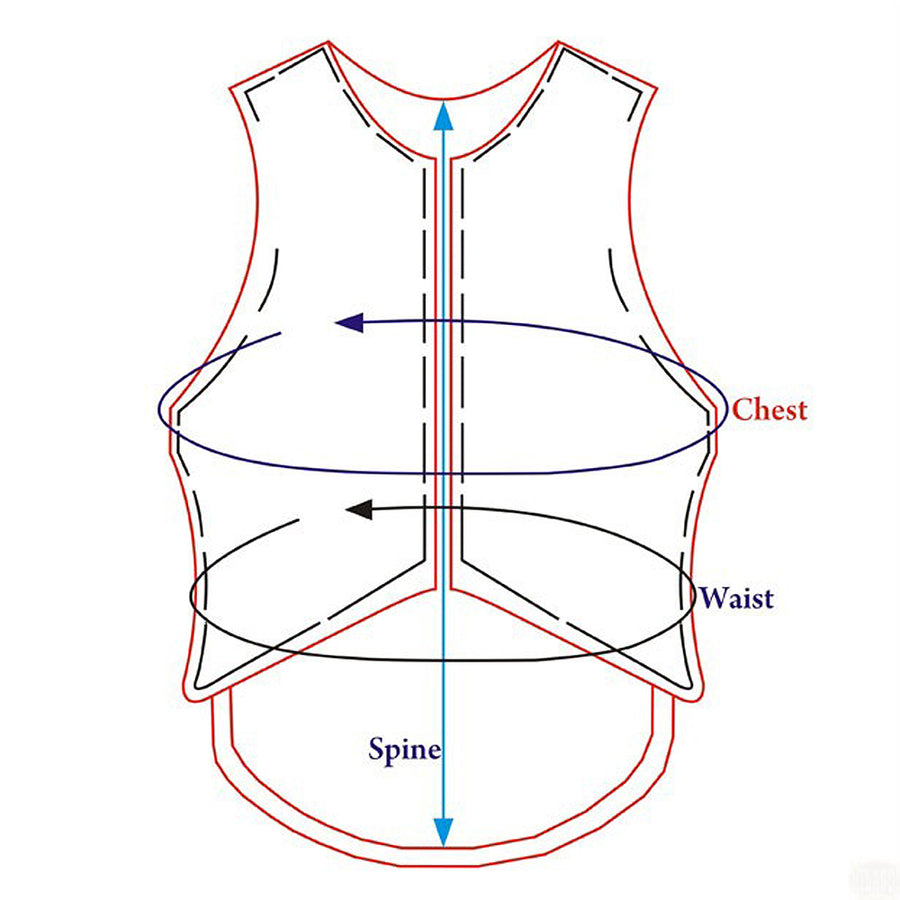 HILASON Safety Tall Collar Bull Riding Vest Protective Leather Black |Equestrian |Unisex |Rodeo