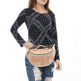 American Darling Fanny Pack Hand Tooled Genuine Western Leather Women Bag Handbag Purse |
