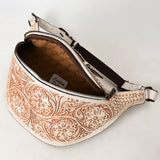 American Darling Fanny Pack Hand Tooled Genuine Western Leather Women Bag Handbag Purse |