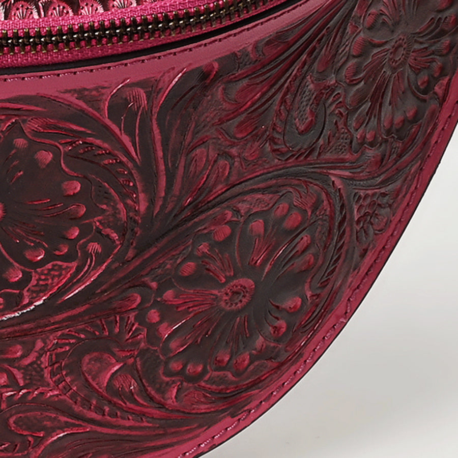 American Darling Fanny Pack Hand Tooled Genuine Western Leather Women Bag Handbag Purse