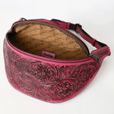 American Darling Fanny Pack Hand Tooled Genuine Western Leather Women Bag Handbag Purse |