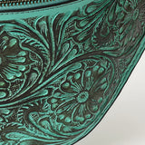 American Darling Fanny Pack Hand Tooled Genuine Western Leather Women Bag Handbag Purse |