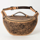 American Darling Fanny Pack Hand Tooled Genuine Western Leather Women Bag Handbag Purse |