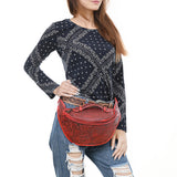 American Darling Fanny Pack Hand Tooled Genuine Western Leather Women Bag Handbag Purse |