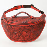 American Darling Fanny Pack Hand Tooled Genuine Western Leather Women Bag Handbag Purse |