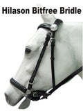 Western Leather Bitless Bitfree Bridle With Reins Black Hilason