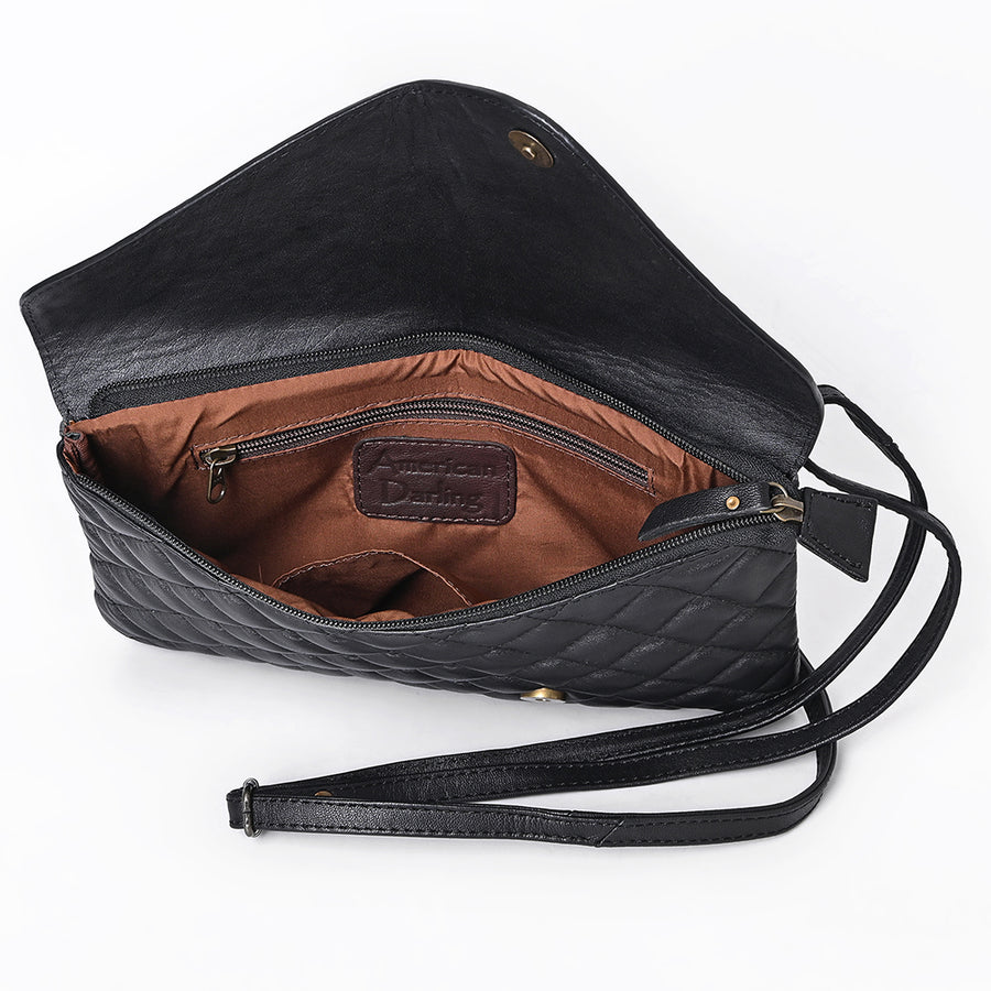 American Darling Wallet Genuine Western Leather Women Bag | Handbag Purse Hand Tooled Travel Jewelry Case