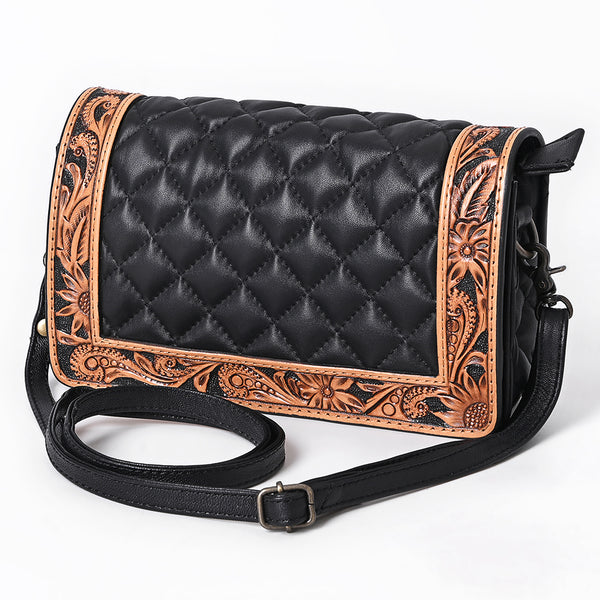 ADBG1673 Organiser Hand Tooled Genuine W. Leather Women Bag by Hilason – Cowboy and equestrian accessories