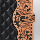 ADBG1676 Portfolio Hand Tooled Genuine Western Leather Women Bag