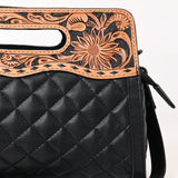 ADBG1677 Clutch Hand Tooled Genuine Leather women bag western Bag