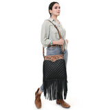 ADBG1682 Crossbody Bucket Hand Tooled Genuine Western Leather Women Bag