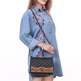 American Darling Crossbody Hand Tooled Genuine Western Leather Women Bag Western Handbag Purse
