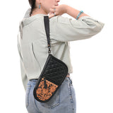 ADGC108 Gun Case Hand Tooled Genuine Leather Women Bag