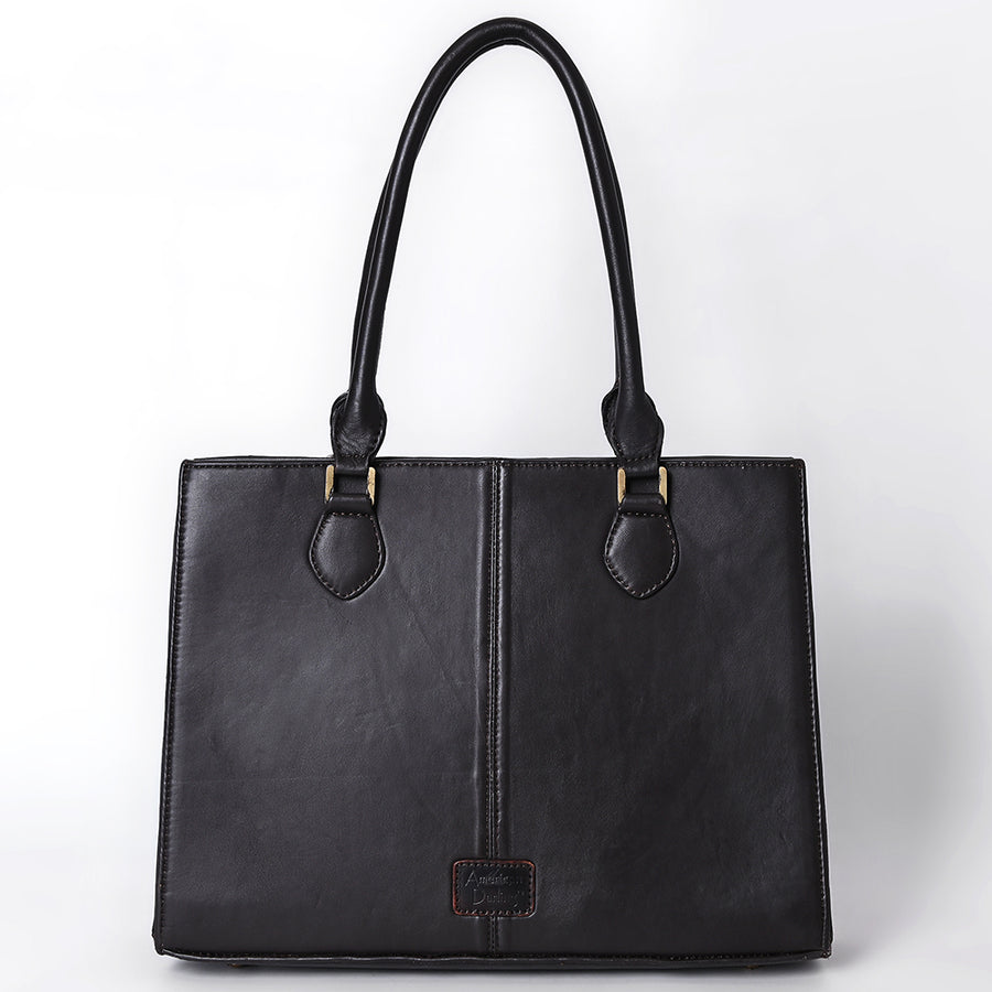 American Darling Women's Hand Tooled Floral Carved Quilted Genuine Leather Tote Bag Western Eco-Friendly Full Grain Purse
