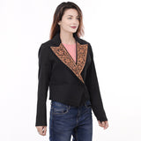 American Darling Genuine leather Hand tooled hand carved Women Blazer dress jacket ladies Girl ADBZ060