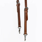 Hilason Western Horse American Genuine Leather Headstall Brown Stainless Steel Hardware