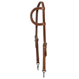 Hilason Western Horse American Genuine Leather Headstall Brown Stainless Steel Hardware