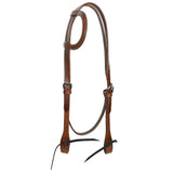 Hilason Western Horse American Genuine Leather Headstall Brown Stainless Steel Hardware