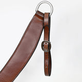 Hilason Western Horse American Genuine Leather Breast Collar Brown Stainless Steel Hardware