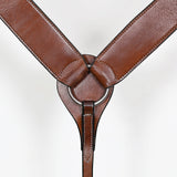 Hilason Western Horse American Genuine Leather Breast Collar Brown Stainless Steel Hardware