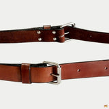 34 In Hilason Western Flank Cinch With Connector Girth Stainless Steel Fitting Brown