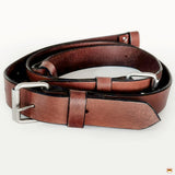 34 In Hilason Western Flank Cinch With Connector Girth Stainless Steel Fitting Brown