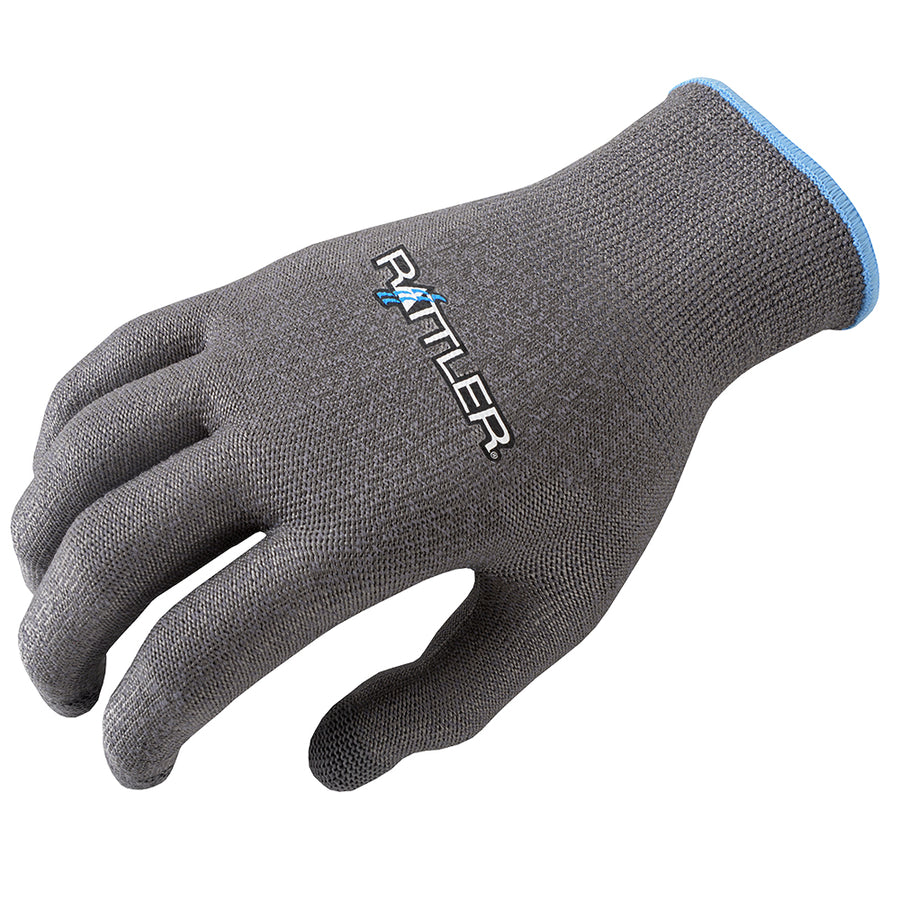 Rattler Rope High Performance Roping Riding Glove Steel Grey Large - Uhorse