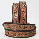 American Darling ADBLF110-L Beautifully Hand Tooled Genuine American Leather Belt Men and  Women