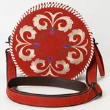 American Darling Canteen Genuine Suede Leather Women Bag W. Handbag