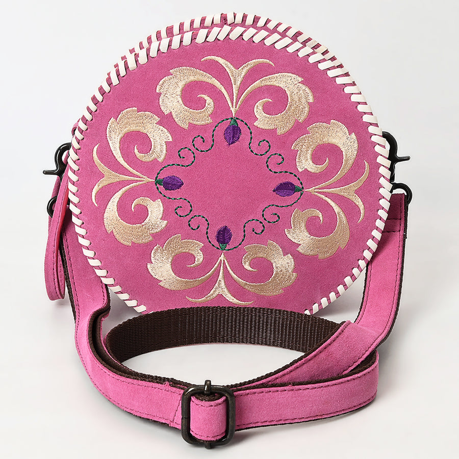 American Darling Canteen Genuine Suede Leather Women Bag Western Handbag Purse