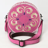 American Darling Canteen Genuine Suede Leather Women Bag W. Handbag