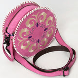 American Darling Canteen Genuine Suede Leather Women Bag W. Handbag