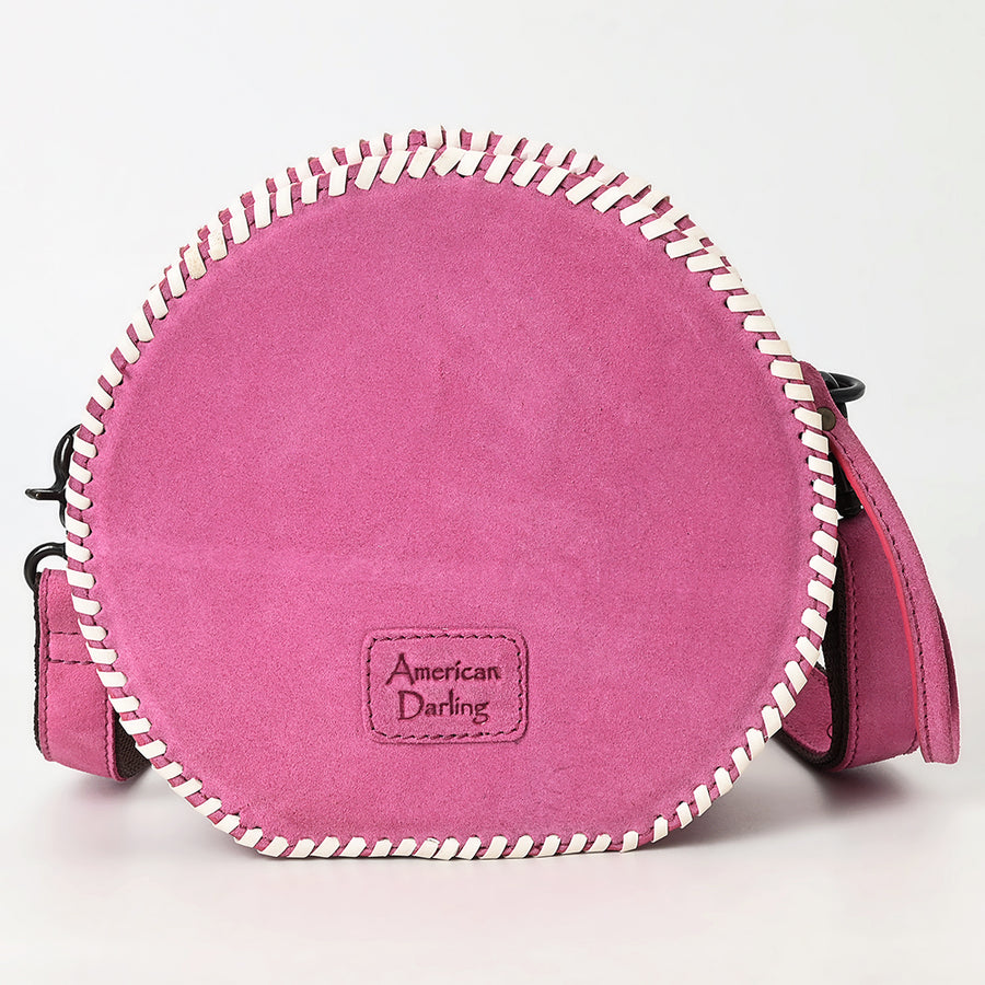 American Darling Canteen Genuine Suede Leather Women Bag Western Handbag Purse